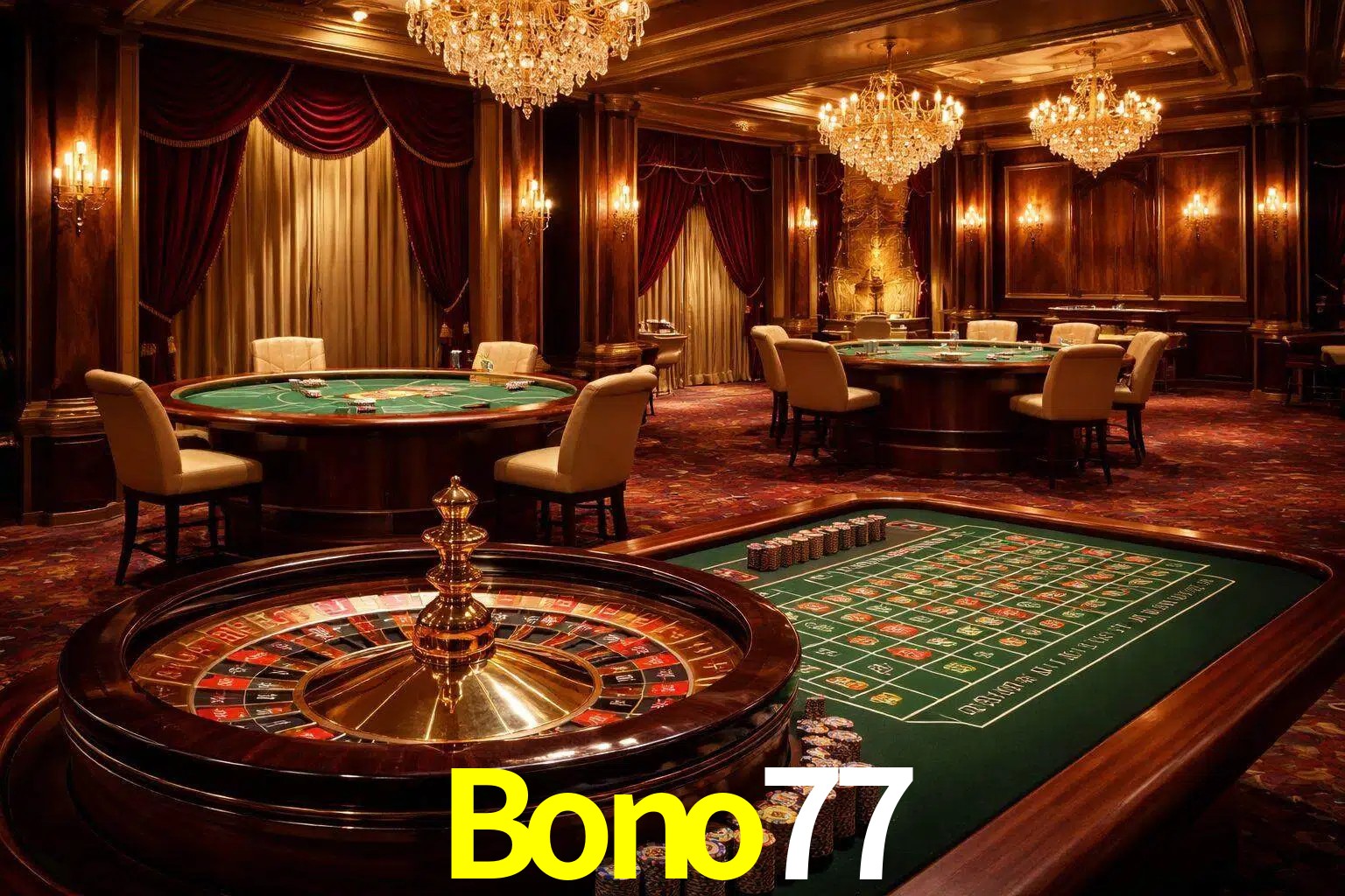 Una escena premium de mesa de casino en vivo con cartas, elementos de ruleta y un ambiente pulido de estudio de transmisión.